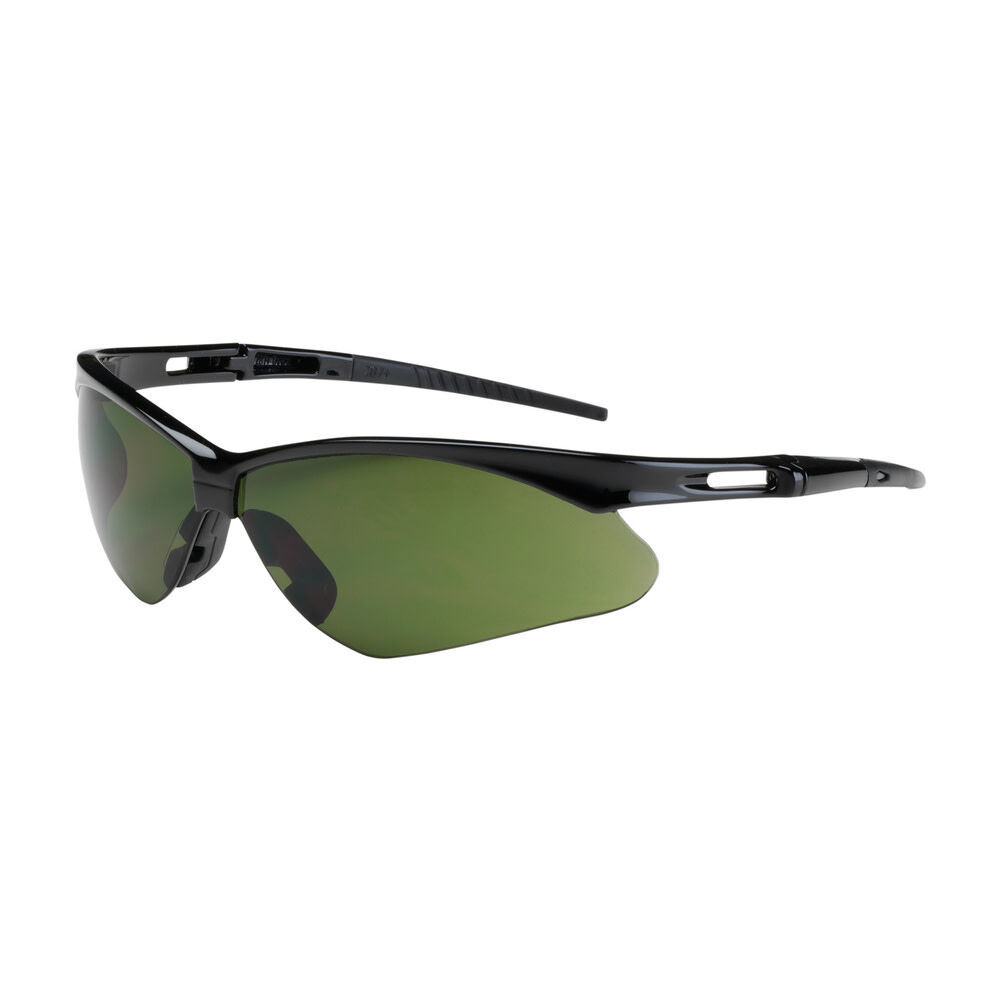Protective Industrial Products Anser Semi-Rimless Safety Glasses with Black Frame IR Filter Shade 3.0 Lens and Anti-Scratch Coatin Including Neck Cord