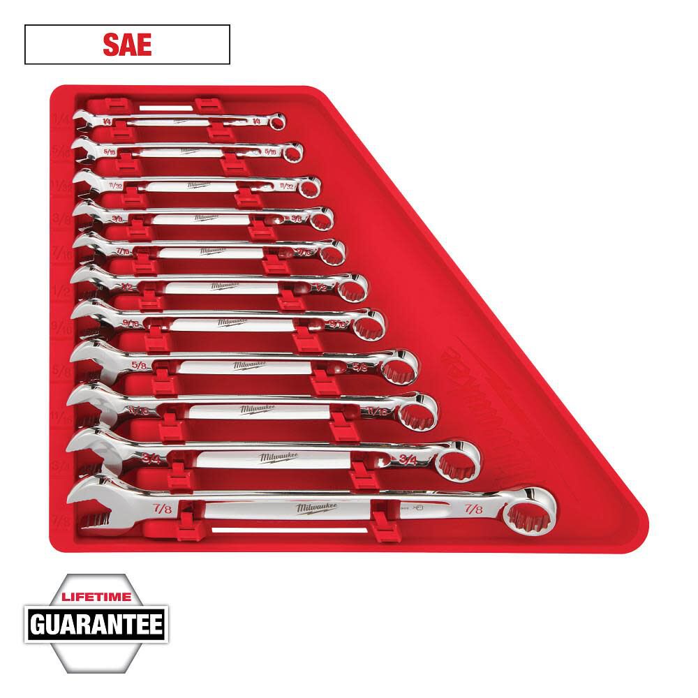 Milwaukee SAE Combination Wrench 11pc Set