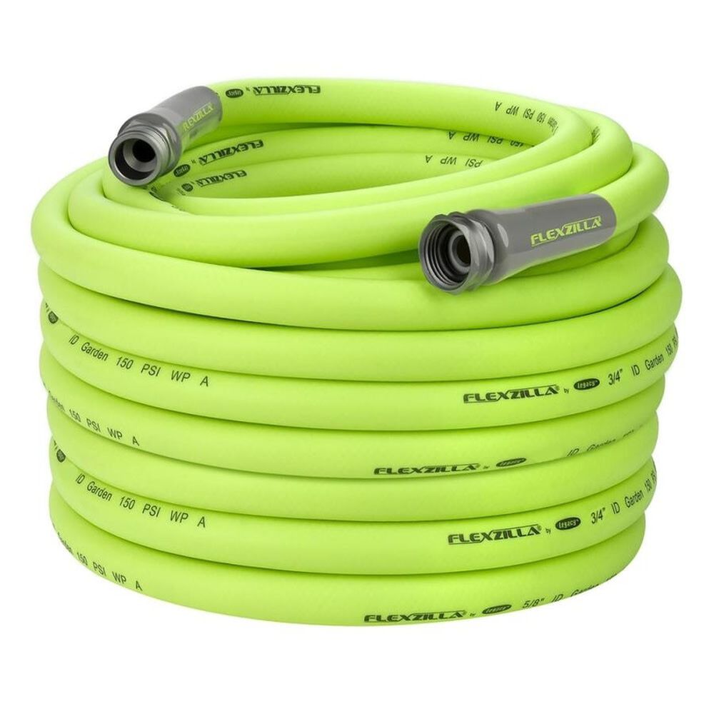 Flexzilla Garden Hose 3/4in x 100′ 3/4in – 11 1/2 GHT Fittings