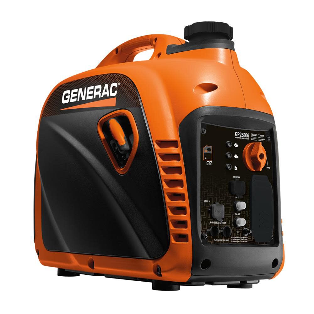 Generac 2,500 Watt Gas Powered 49-State Portable Inverter Generator with COsense Technology