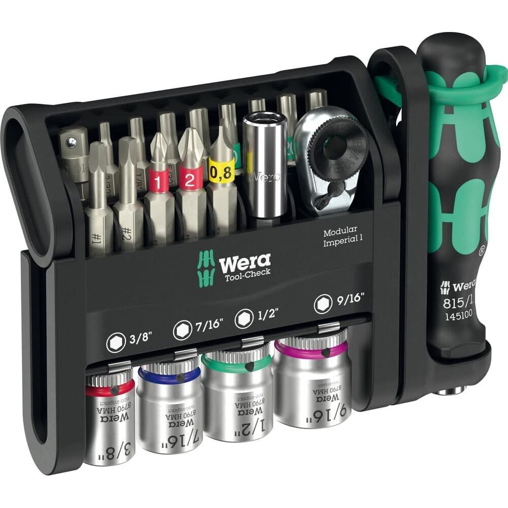 Wera Tools Tool-Check Modular Imperial 1 Set, 21 Pieces