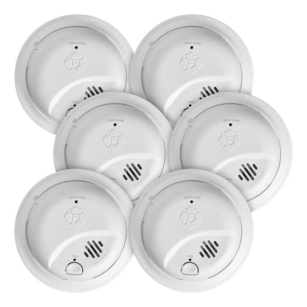 First Alert BRK SMI105-AC Hardwire Smoke Alarm with Battery Backup 6 Pack