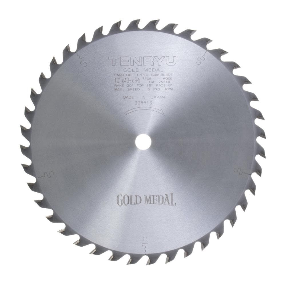 Tenryu 10In x 40CT Table Saw Blade