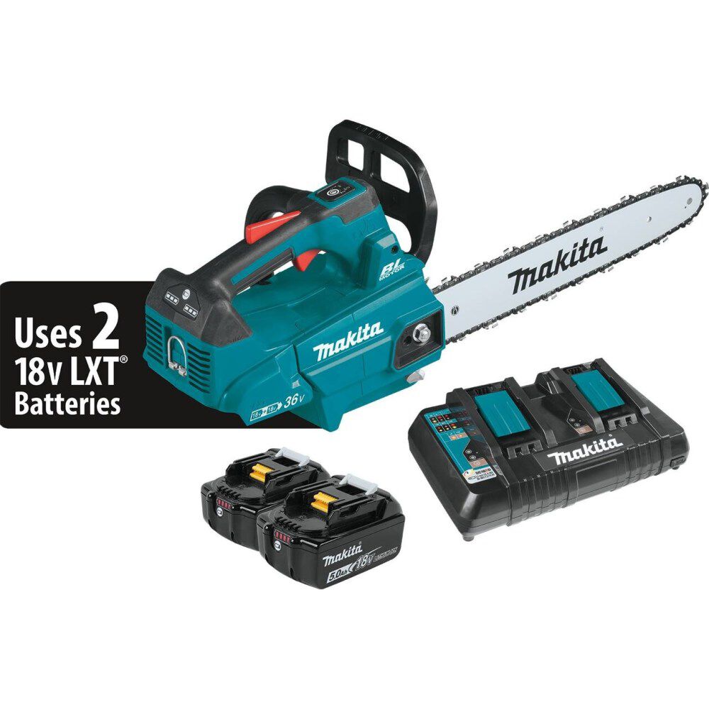 Makita 18V X2 (36V) LXT Cordless 16in Top Handle Chain Saw Kit