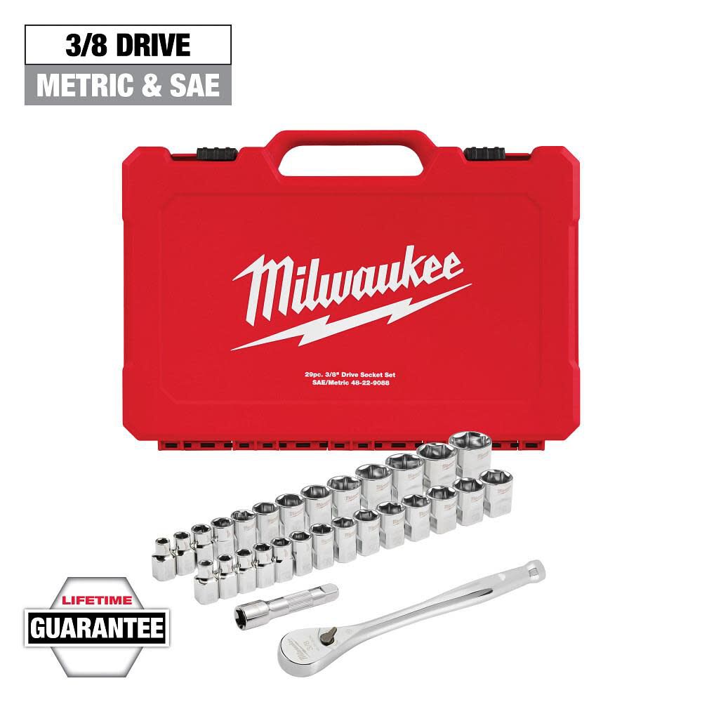 Milwaukee 29pc Ratchet and Socket Tool Set