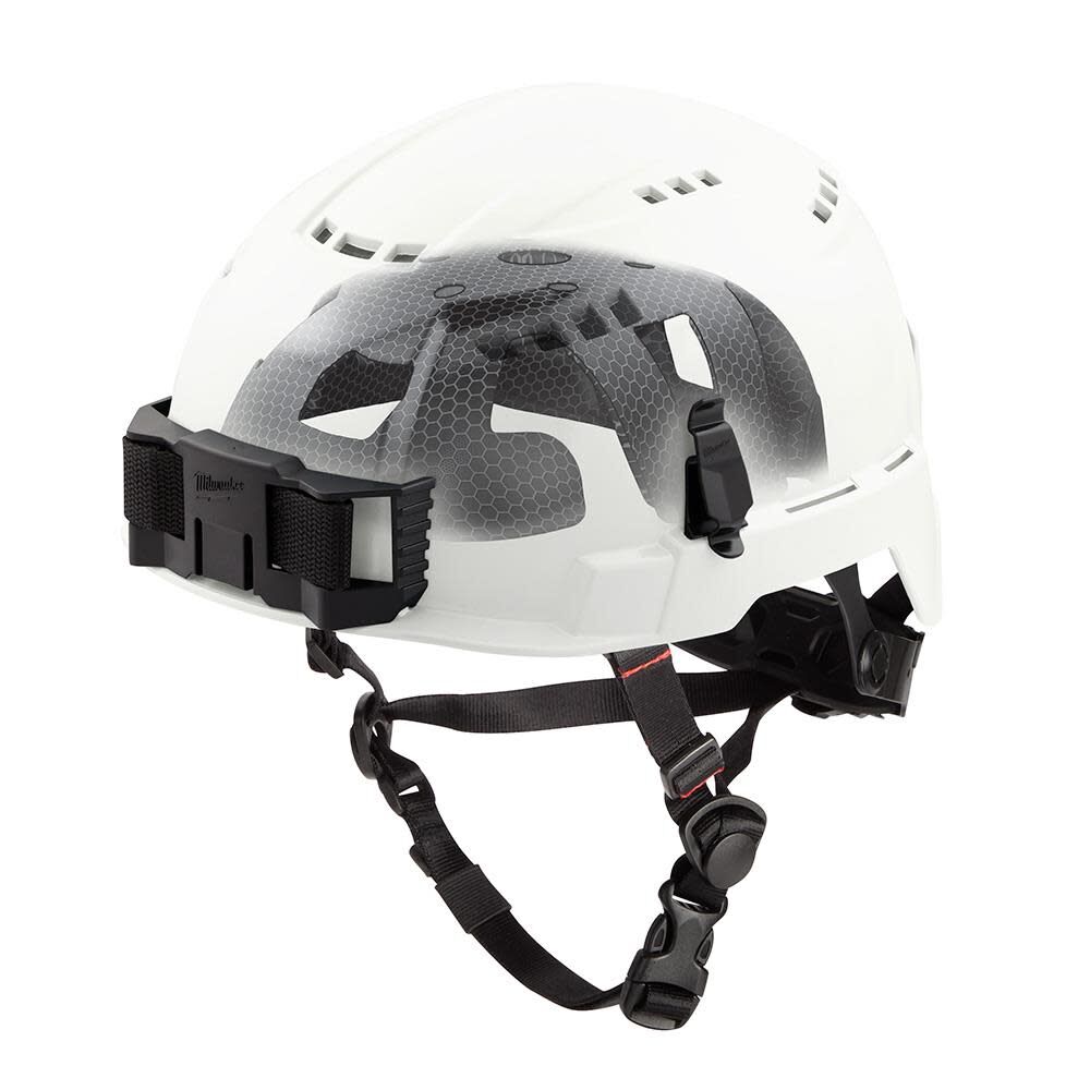 Milwaukee BOLT White Vented Safety Helmet with IMPACT ARMOR Liner (USA)-Type 2, Class C