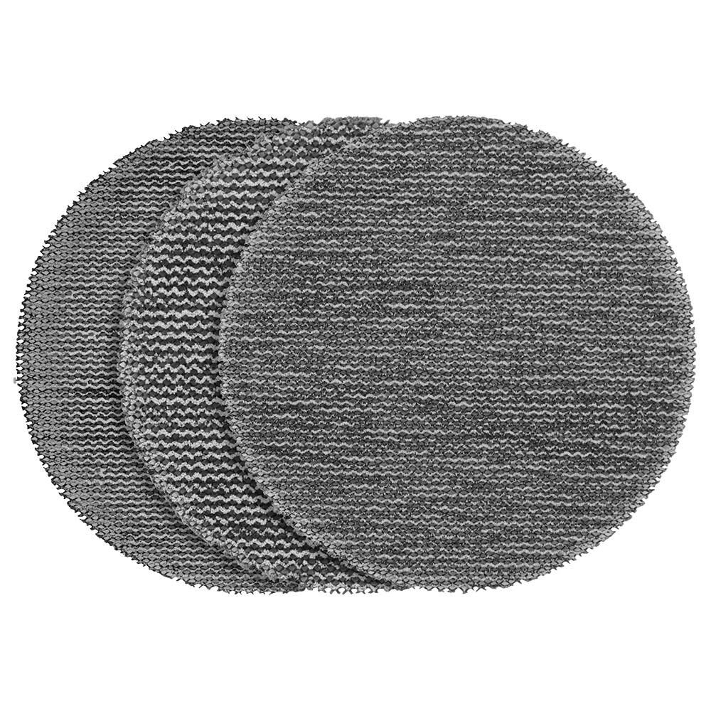 Milwaukee 3 Inch Assorted 80, 120, 180 Grit Mesh Sanding Discs with POWERGRID Tear Resistant Mesh 36 Pack + 3 Pad Savers