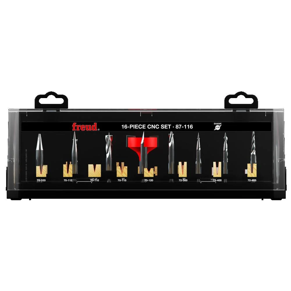 Freud 16 Piece CNC Router Bit Set