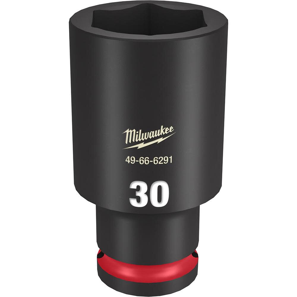 Milwaukee SHOCKWAVE Impact Duty Socket 1/2in Drive 30MM Deep 6 Point