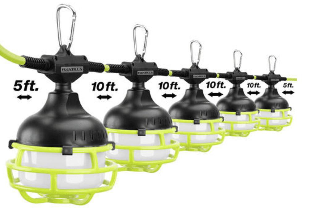Flexzilla 50′ 18/3 8000 Lumen LED String Light