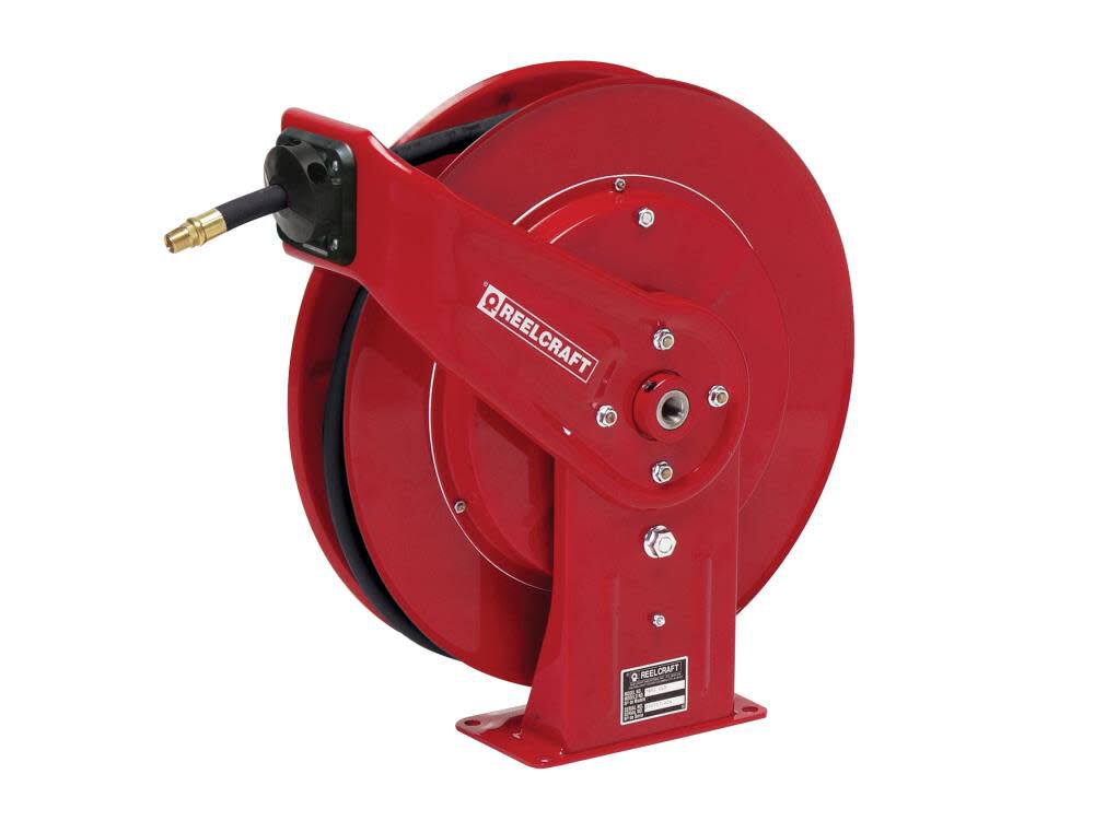 Reelcraft Spring Retractable Hose Reel – 3/8 In. x 50 Ft. 4800 PSI with Hose