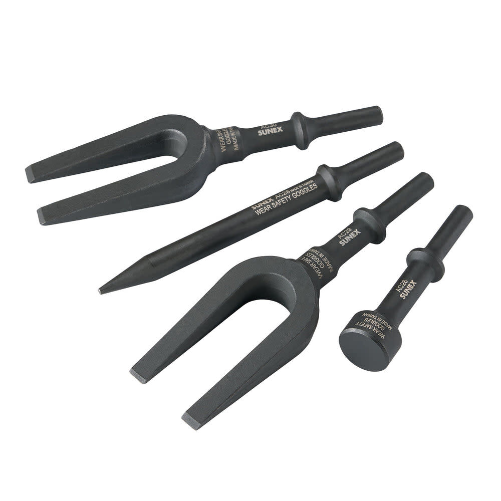Sunex Air Hammer Chisel Pneumatic Separator Set 3 Pieces