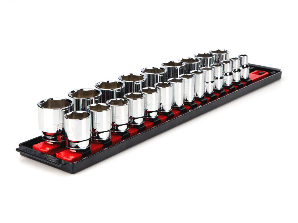 Tekton 1/2 Inch 6 Point Socket Set, 23 Pieces (10-32 mm)