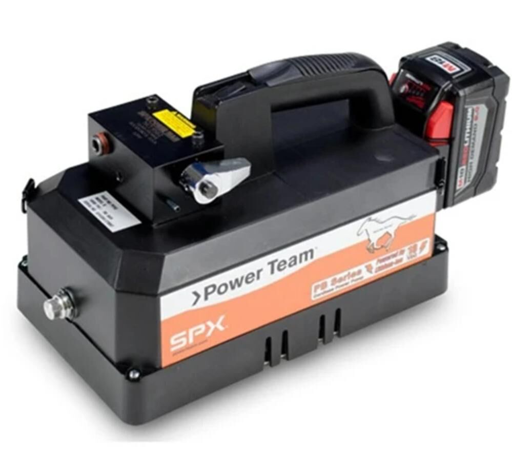 Power Team PB Series Cordless 18V DC Battery Powered Kit Hydraulic Pump Single Acting 2-Way Hold/Auto Dump Valve