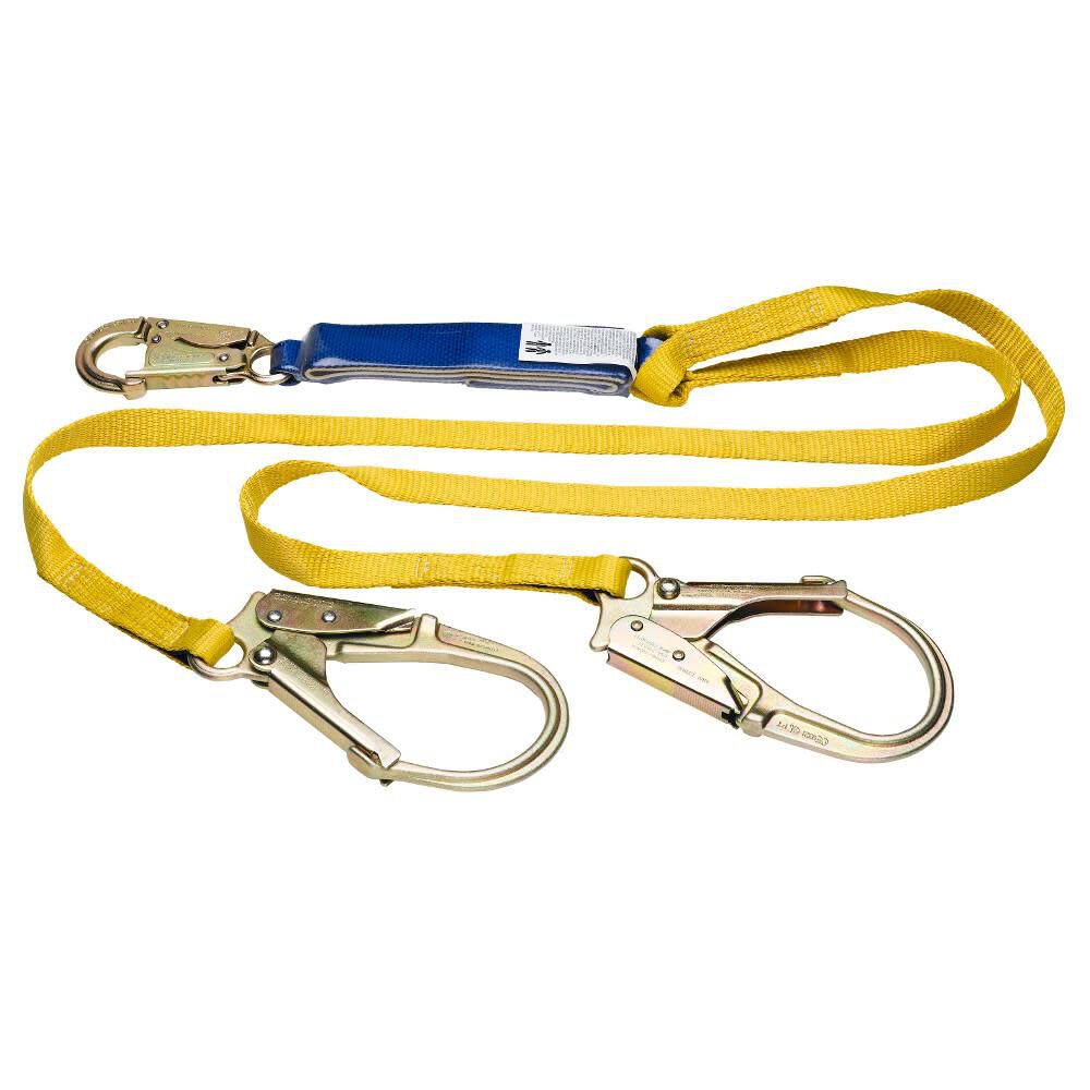 Werner 6ft DeCoil Twinleg Lanyard ()