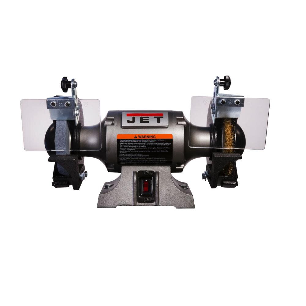 JET Shop Grinder with Grinding Wheel and Wire Wheel