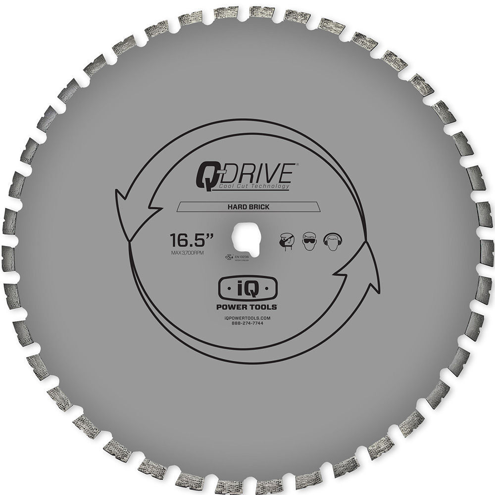 iQ Power Tools 16.5 in Q Drive Arrayed Segmented Hard Brick Blade with Silent Core
