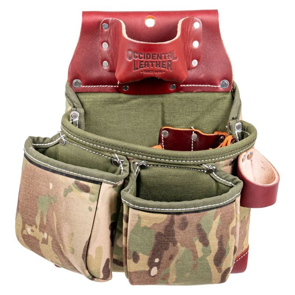 Occidental Leather Oxylights 3 Pouch Tool Bag with Tape Holder MultiCam and Oxy Red