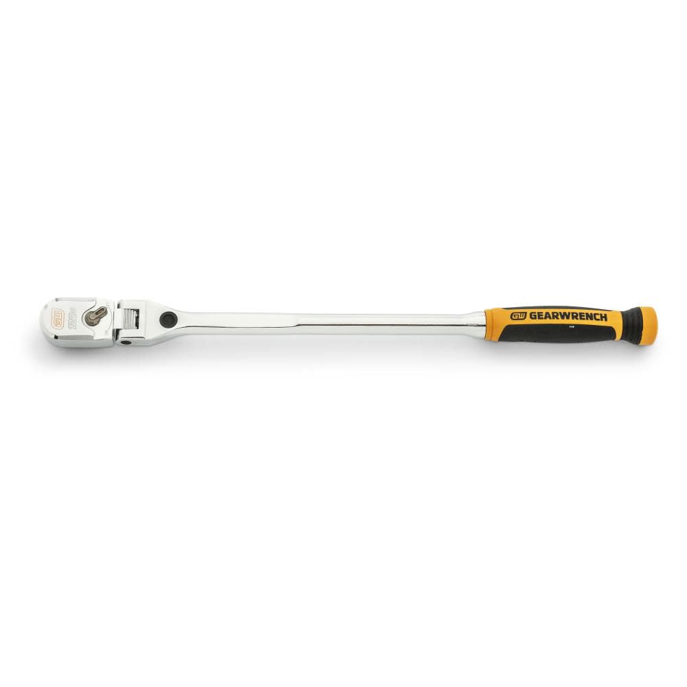 GEARWRENCH 120XP Ratchet 1/2 Inch Drive Dual Material Handle Locking Flex Head 19 Inch
