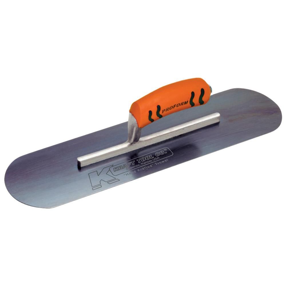 Kraft Tool Co 16in x 4in Blue Steel Pool Trowel