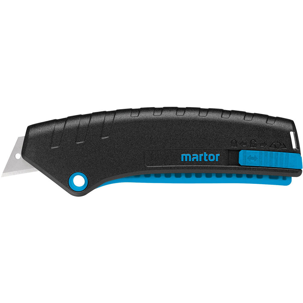 Martor USA SECUNORM MIZAR Squeeze-Grip Safety Knife with Allfit Trapezoid Blade