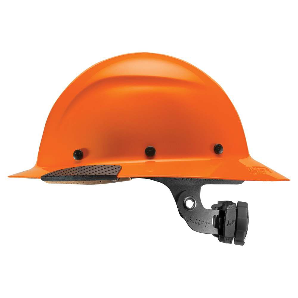 Lift Safety Hard Hat DAX Orange Fiber Resin Full Brim