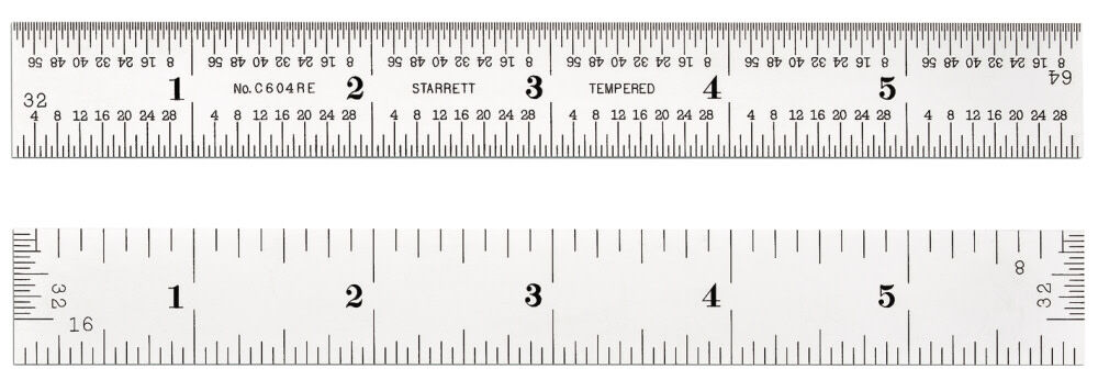 Starrett 605 Series Steel Rule 6in