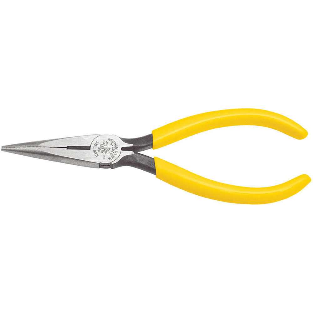 Klein Tools 6in Long-Nose Pliers Side-Cutting