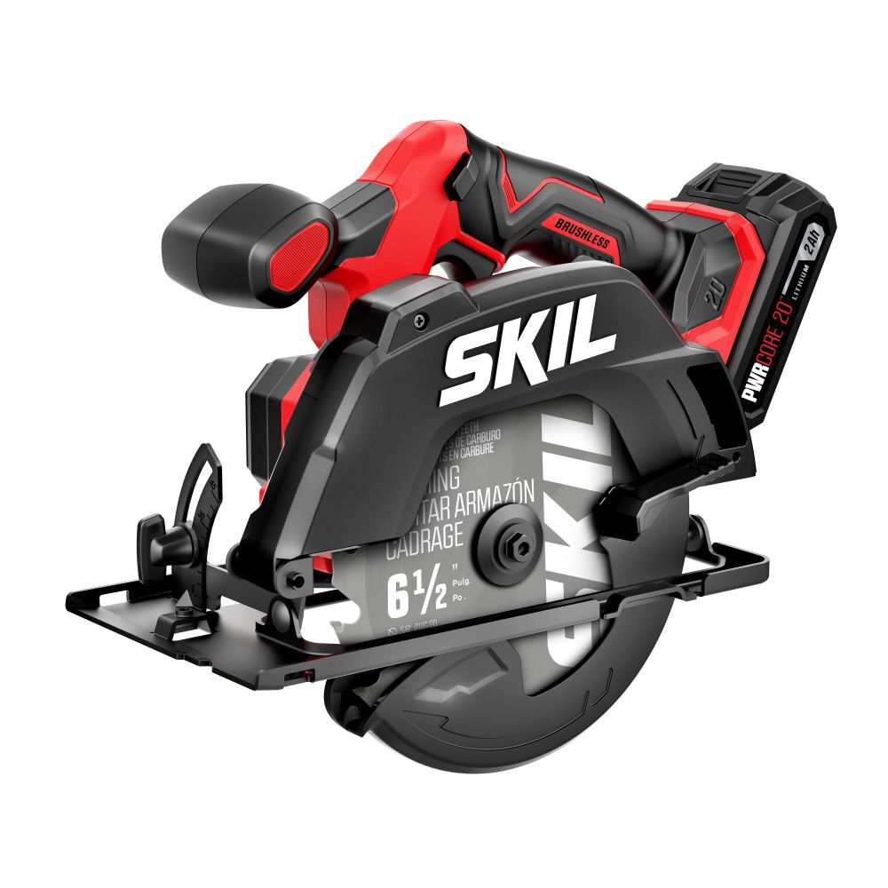 SKIL PWR CORE 20 Brushless 6-1/2 Inch Circular Saw Kit