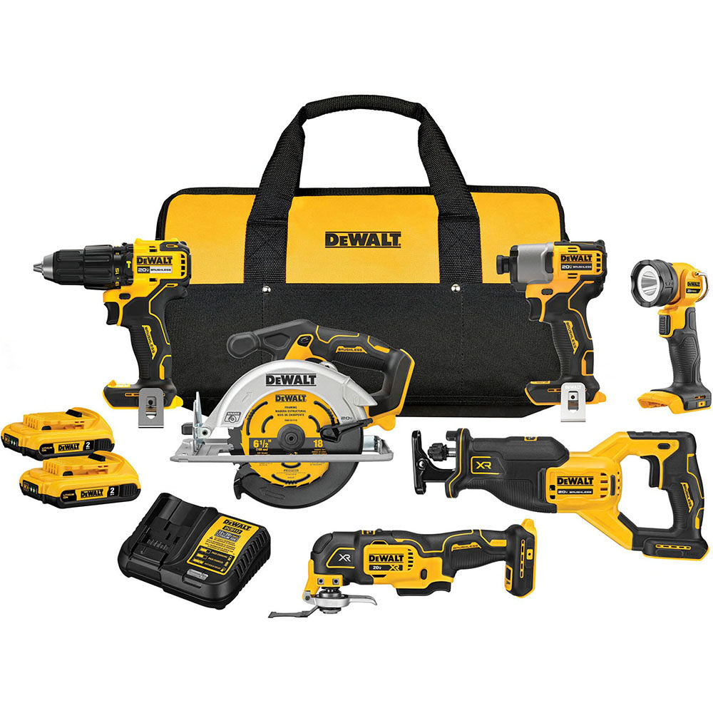 DEWALT 20V MAX Brushless 6 Tool Combo Kit