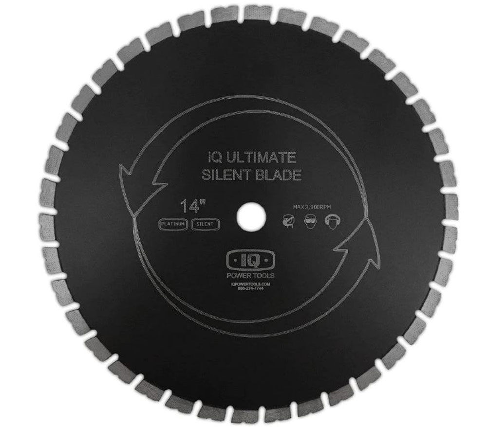 iQ Power Tools 14 Inch Platinum Silent Core Segmented Rim Diamond Blade for Masonry