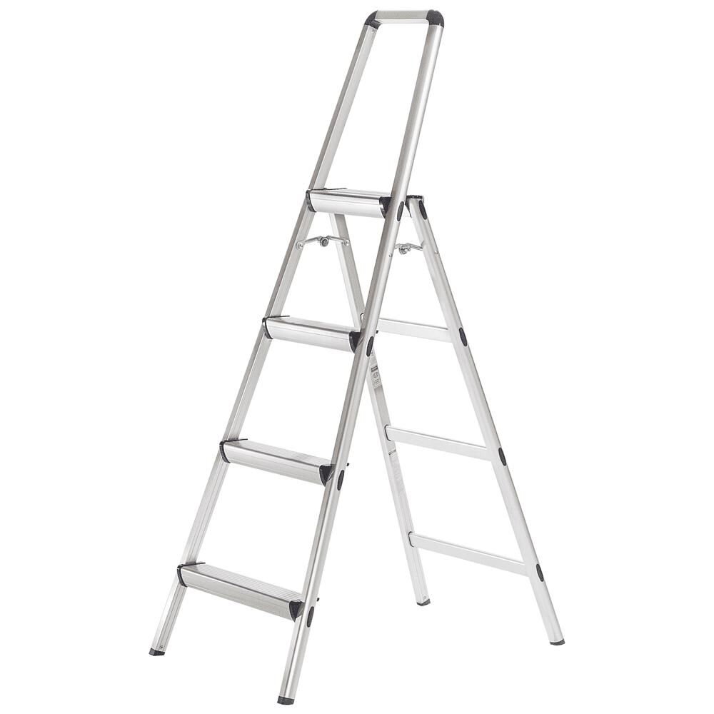 Xtend and Climb 4-Step 225-lb Load Capacity Silver Aluminum Step Stool