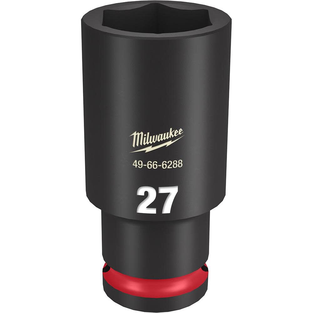 Milwaukee SHOCKWAVE Impact Duty Socket 1/2in Drive 27MM Deep 6 Point