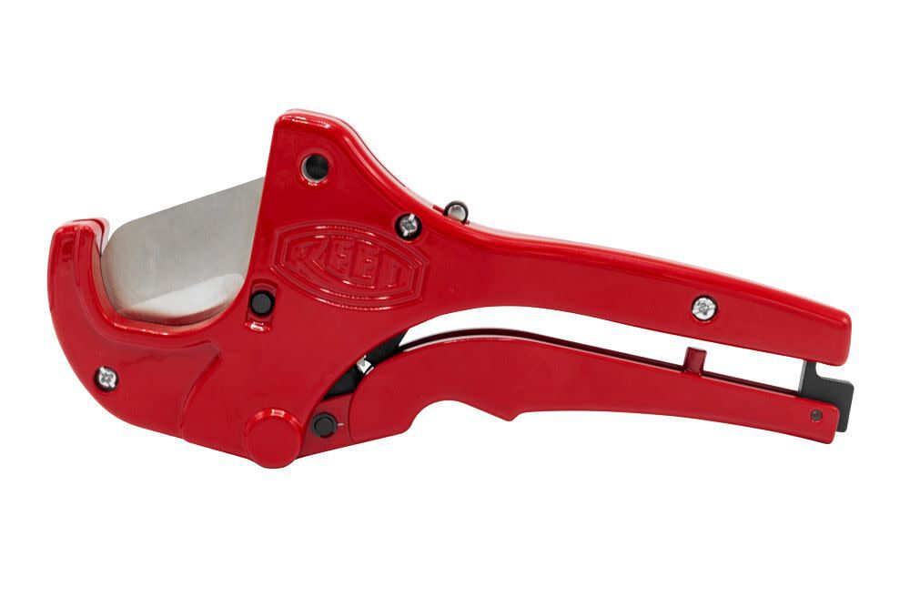 Reed Mfg RS1QPLT Ratchet Shear With Nickel Plated Blade for Plastic and Soft Copper Cutting