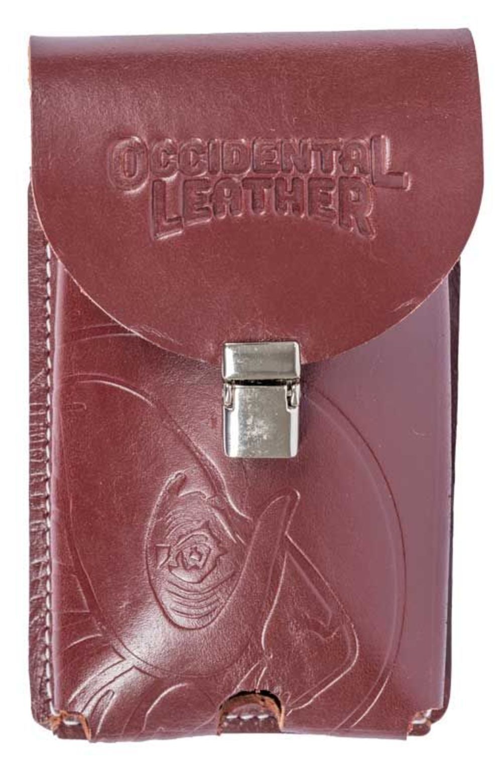 Occidental Leather Leather Belt-Worn Phone Holster, Red, 2X