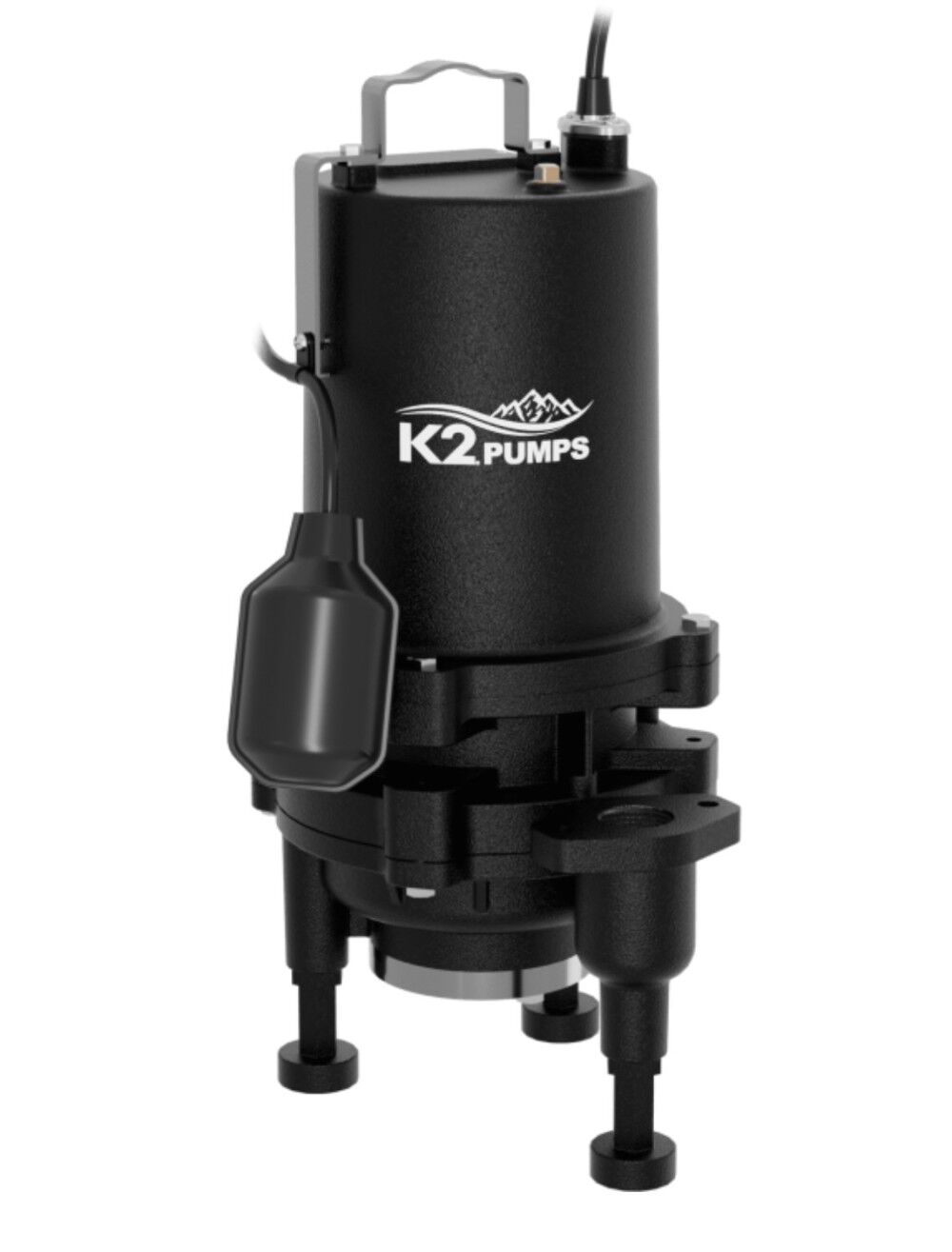 K2 Pumps 2 HP 230V Cast Iron Grinder Sewage Pump