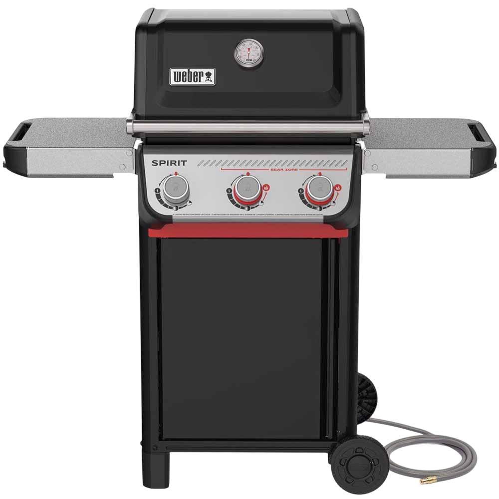 Weber Spirit E-325 26.6 Inch 3 Burner 31000 BTU Black Natural Gas Grill