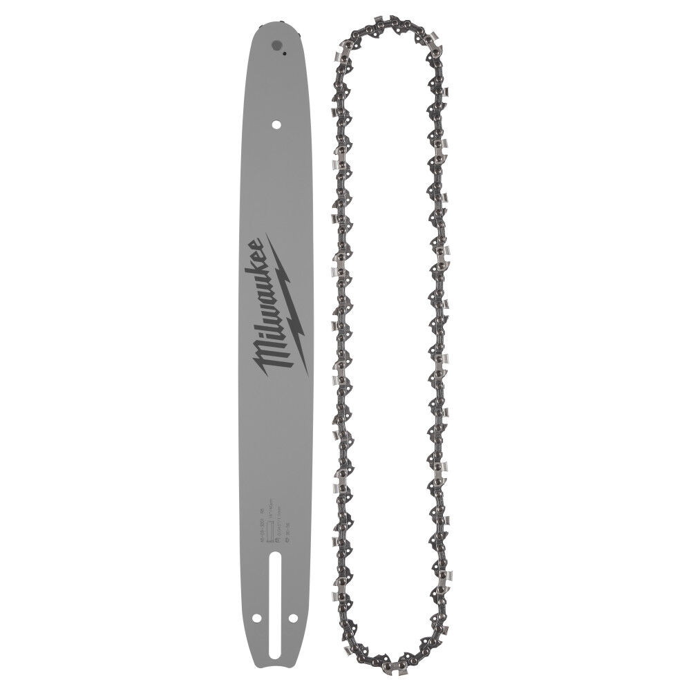 Milwaukee 16 Inch 3/8 Inch LOW PROFILE Pitch, .043 Inch Gauge Saw Chain and Guide Bar Set
