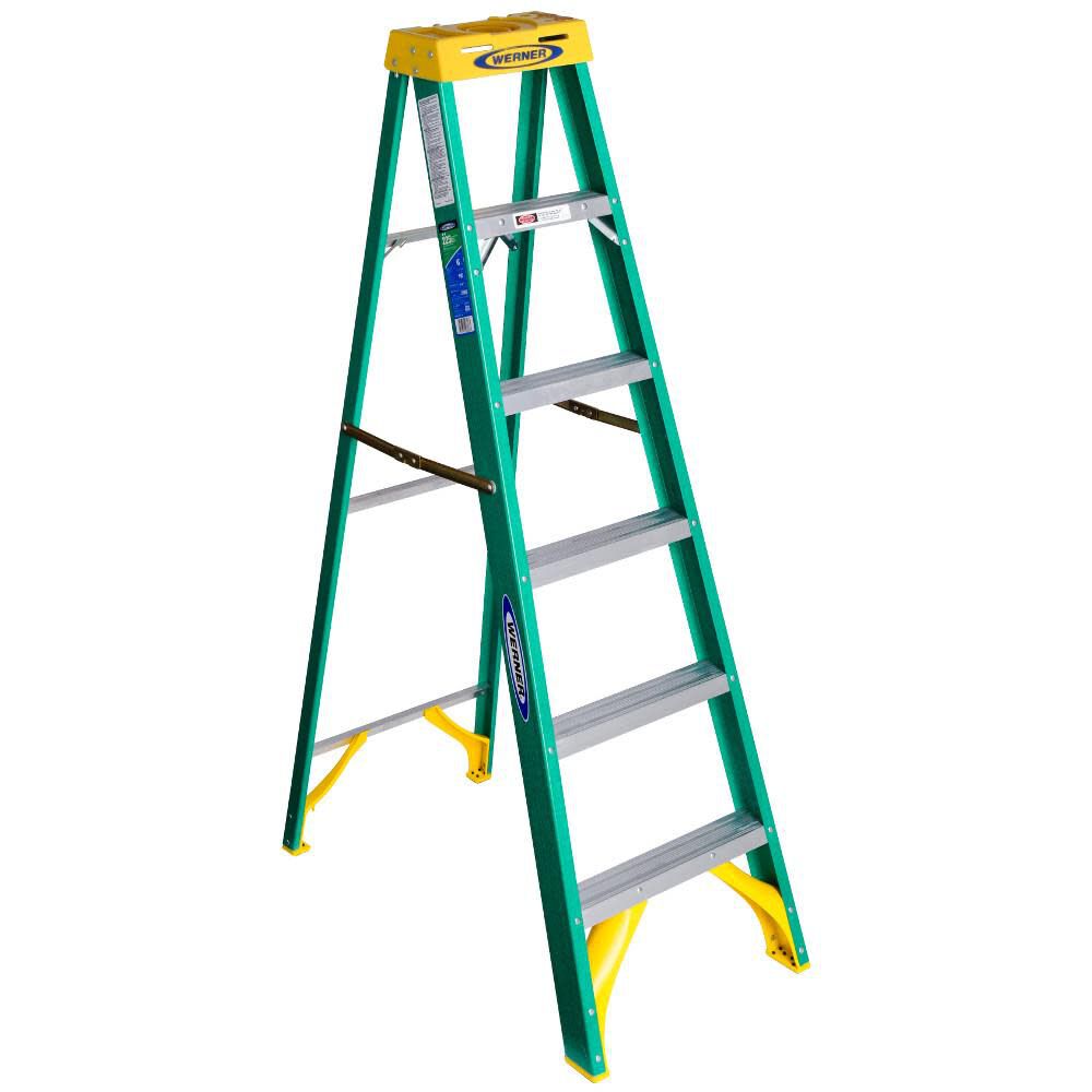 Werner 6 Ft. Type II Fiberglass Step Ladder