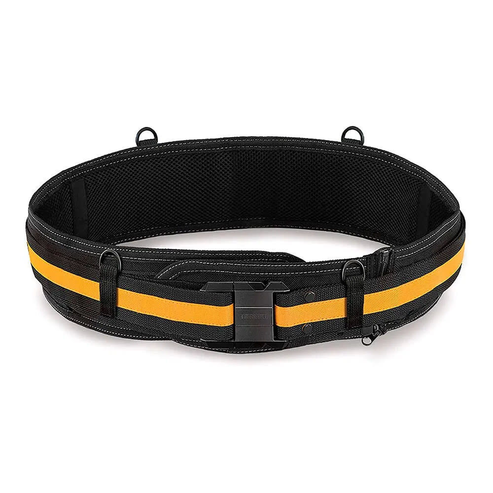 Toughbuilt Padded Belt with Heavy Duty Buckle Black and Yellow