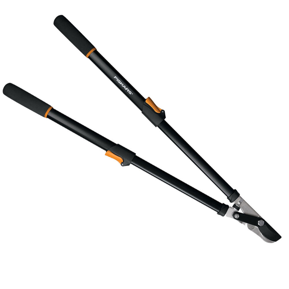Fiskars Power-Lever 1-5/8 Inch Steel Telescoping Handle Bypass Lopper