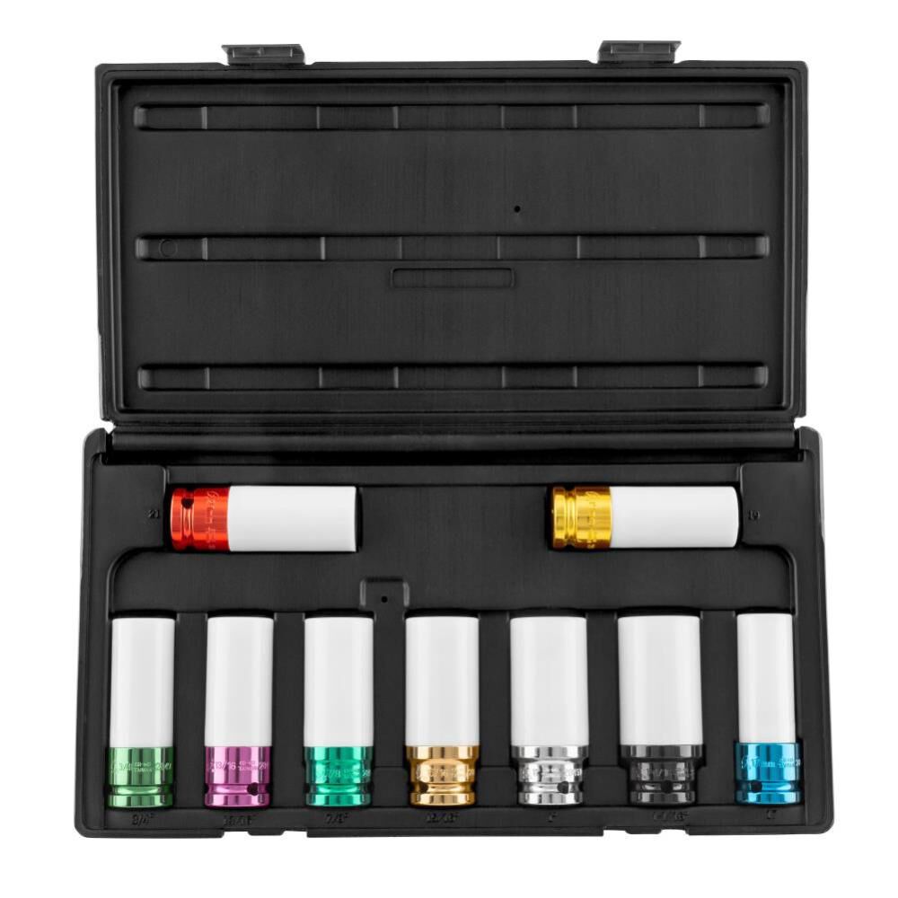 Sunex Impact Socket Set 1/2in Drive SAE/Metric 9pc