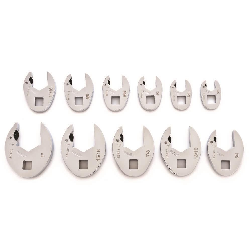 GEARWRENCH 3/8 in Drive Ratcheting Crowfoot SAE Wrench Set 11pc
