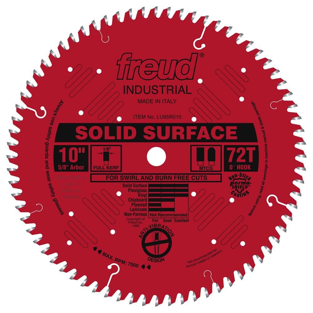 Freud 10in Solid Surface Blade