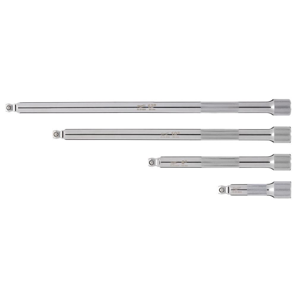 Milwaukee 3/8 Drive Wobble Extension Set 4pc