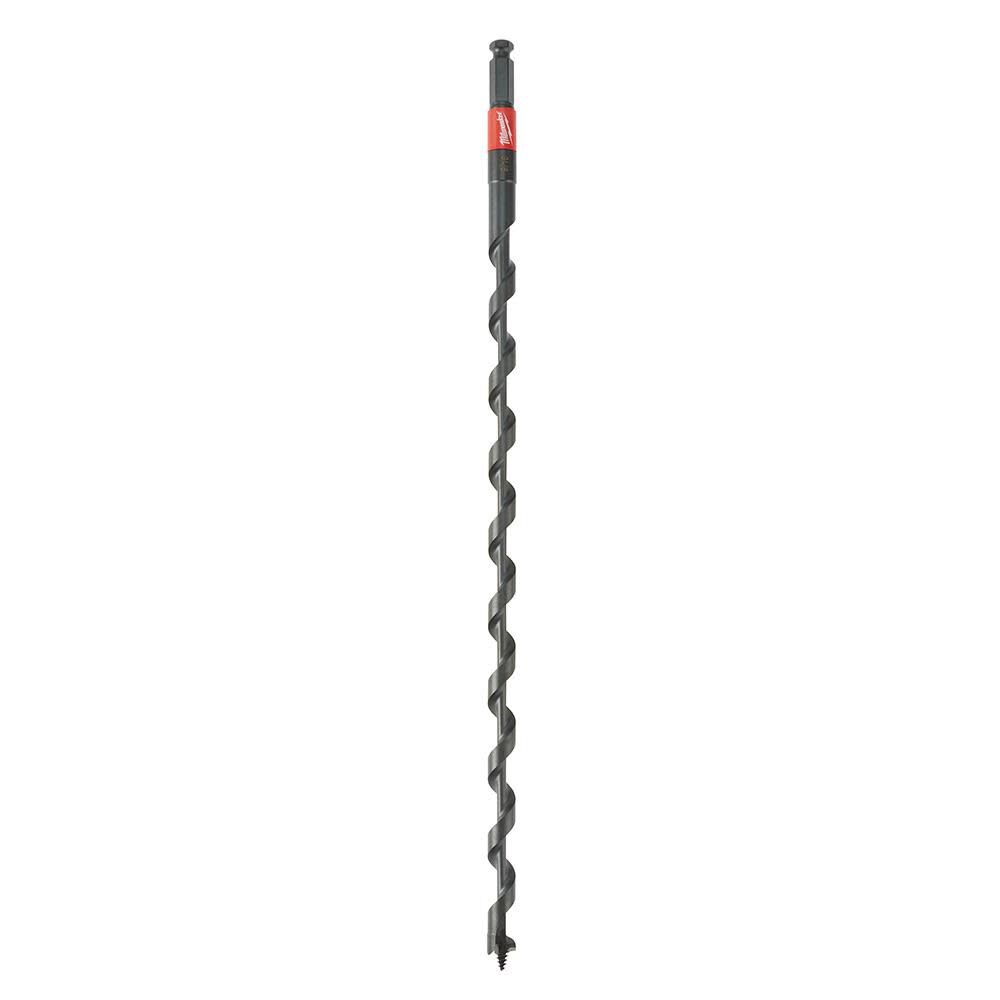 Milwaukee 1 in. x 18 in. SHOCKWAVE Lineman’s Impact Auger Bit