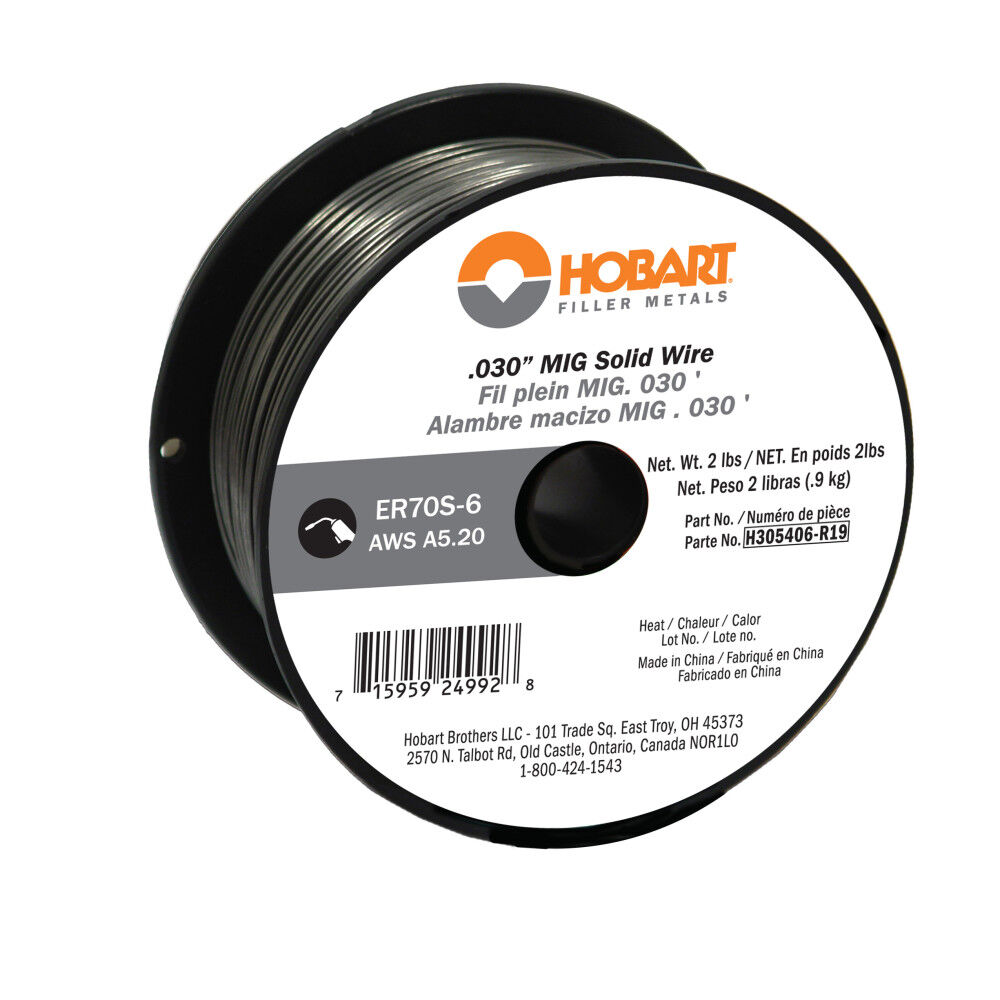 Hobart Solid Wire-ER 70S-6 .030in 2lb spool