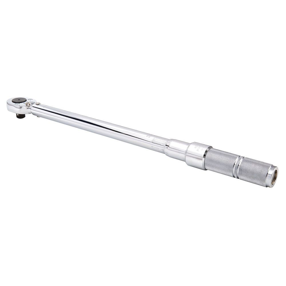 Proto 1/2 in Drive Ratcheting Head Micrometer Torque Wrench 30-150 ft-lbs