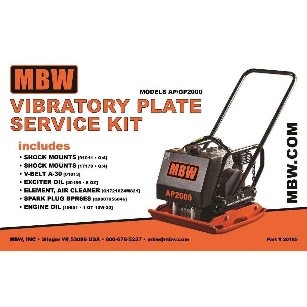MBW Service Kit for AP/GP2000H Heavy Duty Vibratory Plate