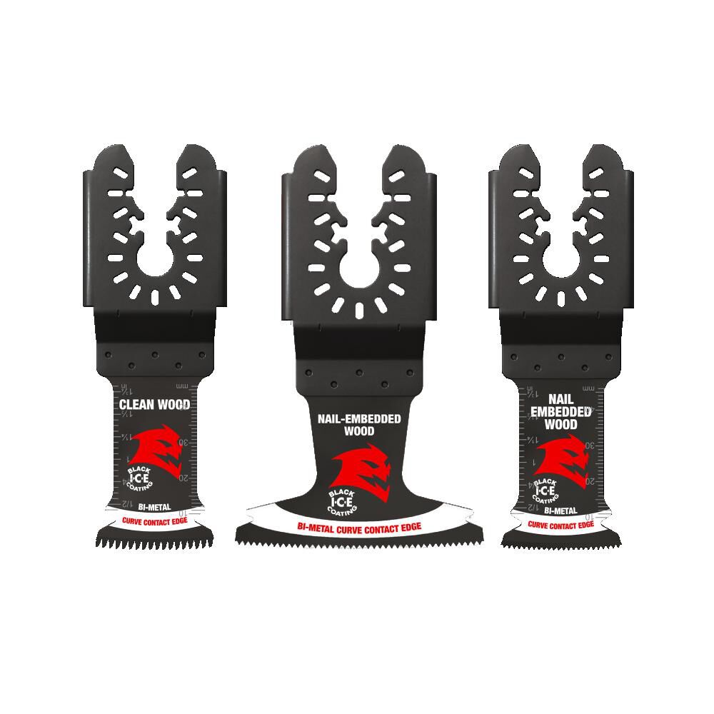 Diablo Tools Demo Demon Universal Fit Bi-Metal Oscillating Blade Set, 3 Pieces